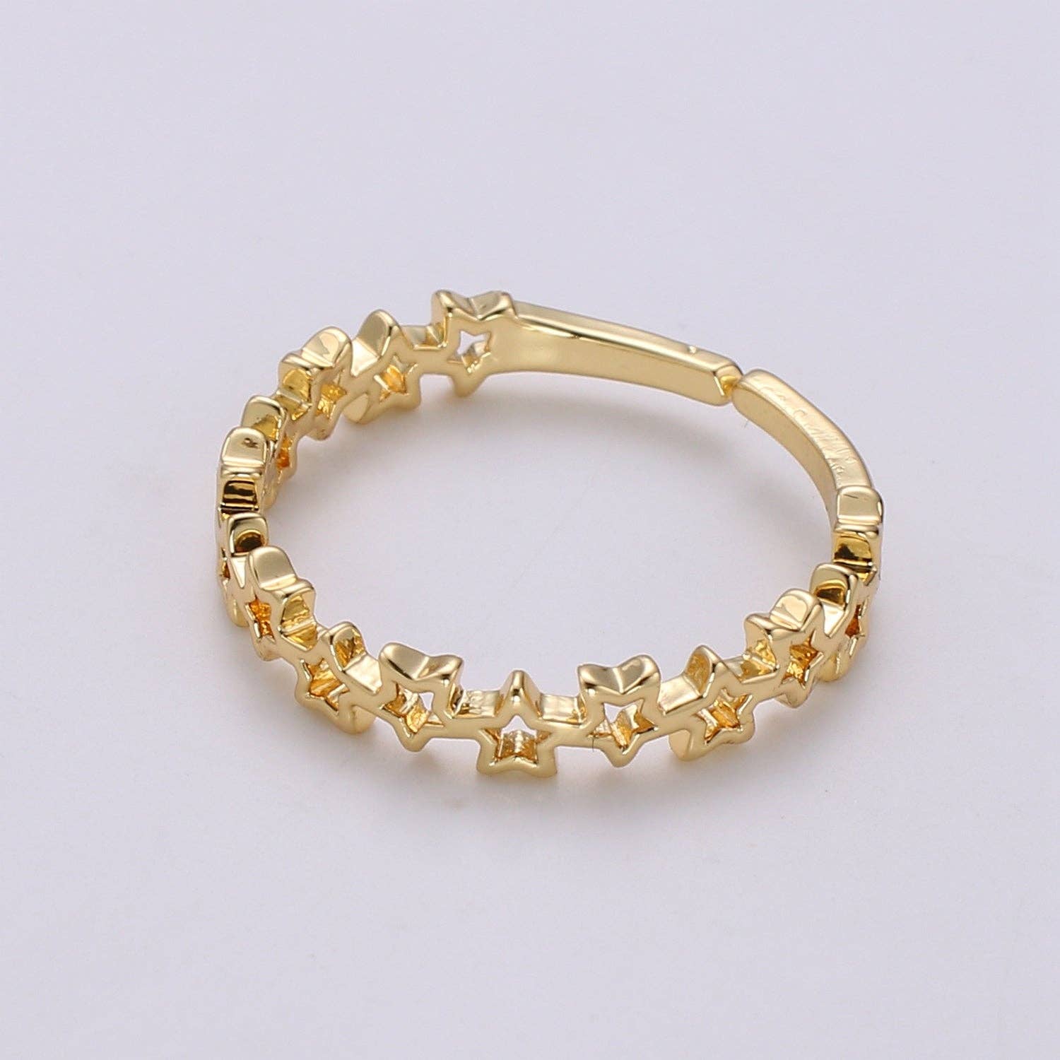 Aim Eternal - Wholesale Band/Stacked Ring - Dainty Star Ring, Gold Minimalist Ring, Stacking Rings for Women, Simple Open Ring, 18k Gold Filled Ring, Gift for Her
