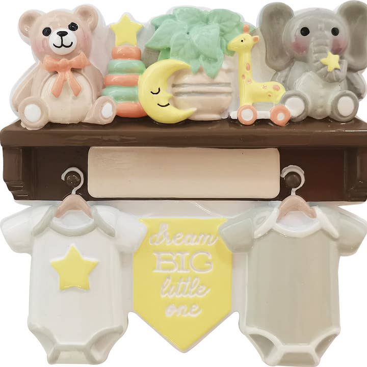 Étagère pour bébé non sexiste, décoration personnalisée pour la vente par PolarX Ornaments