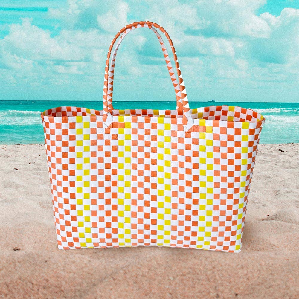 Sensibling Corp. – wholesale Bärkasse - Dam – Stor väska med korgvävt mönster för hand eller axel0