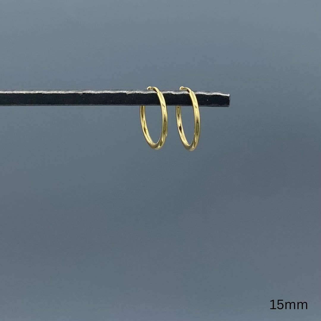 Something Silver - Wholesale Hoop Earrings - 1.5mm Gold-filled Endless Hoops