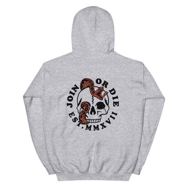 StickThisOn – wholesale Hoodie – Unisex – Join Or Die Hoodie