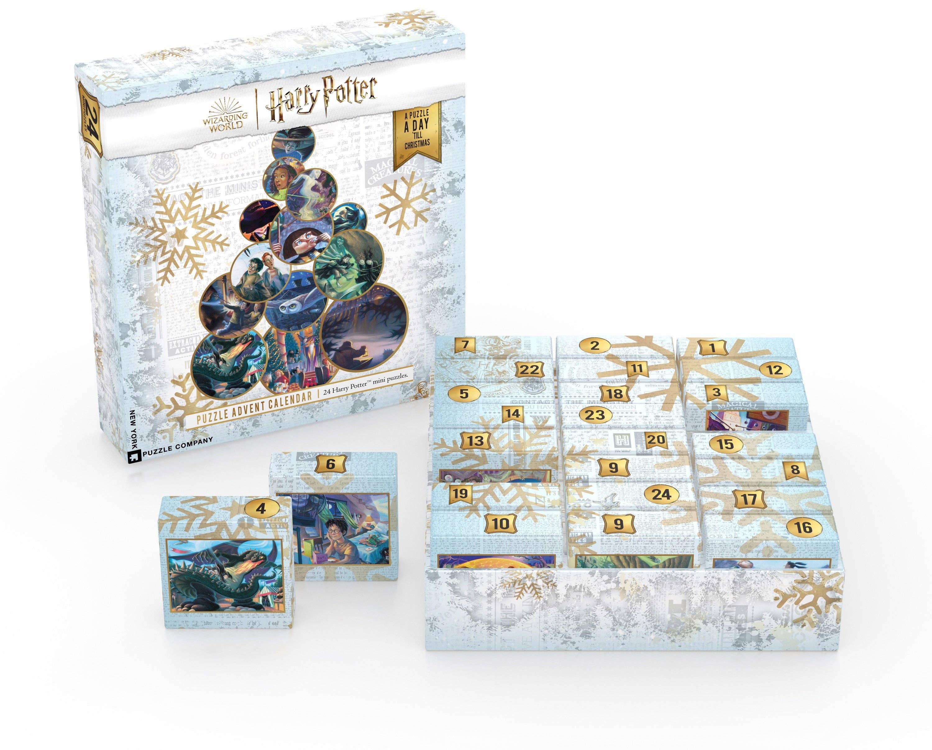 Hobby-lines – wholesale Puzzle – Adult – Harry Potter ADVENT CALENDAR New York Puzzle Company 24 mini puzzles Jigsaw NPZHP22705