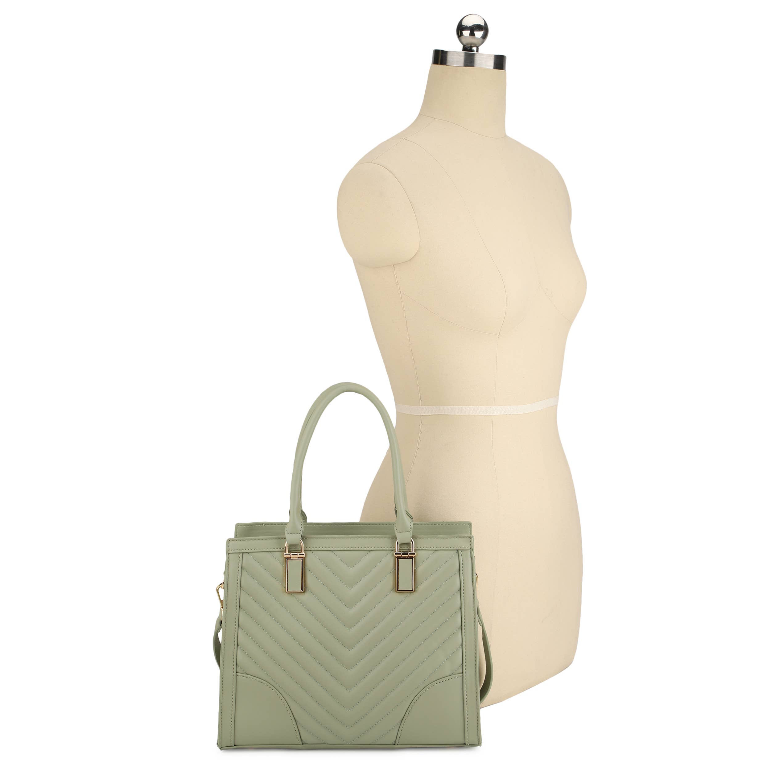 KAYLA+AVA - Wholesale Satchel - Women's - ATHENA CHEVRON SATCHEL1