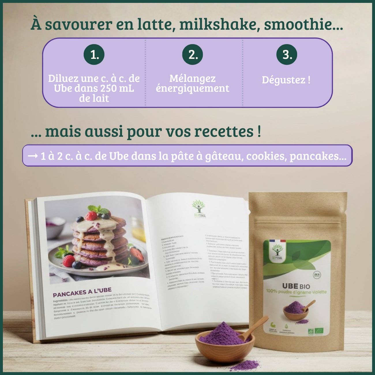 Bioptimal – Proteína/Superalimento em pó por atacado – Pó de ube bio - Bioptimal5