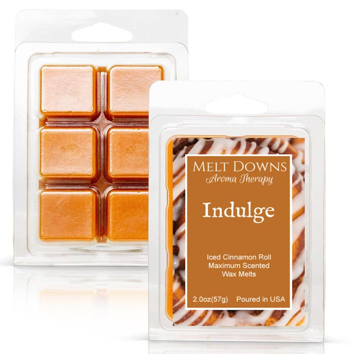 Indulge - Maximum Scented Wax Melt - Iced Cinnamon Roll for wholesale by Melt Downs Aroma Therapy