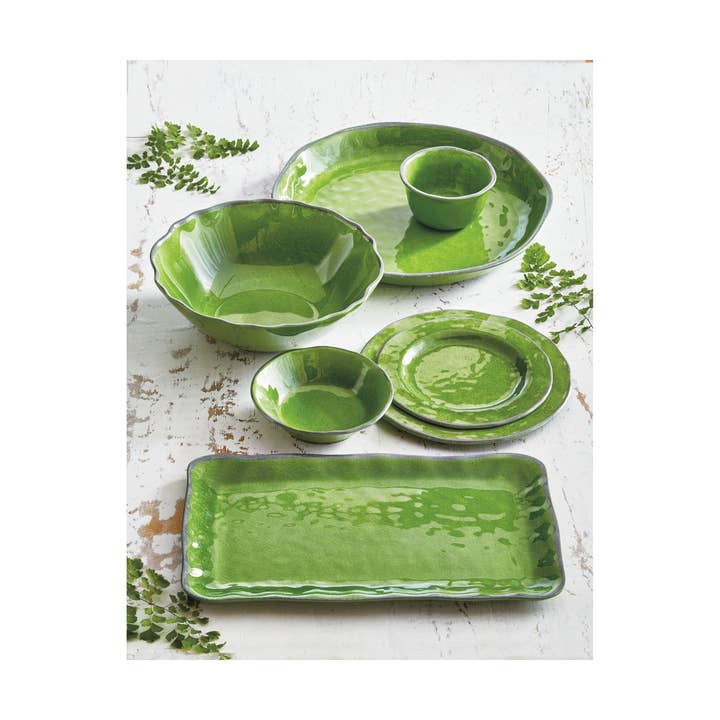 tag - Wholesale Bowl - Veranda Large Shallow Melamine Bowl - Green