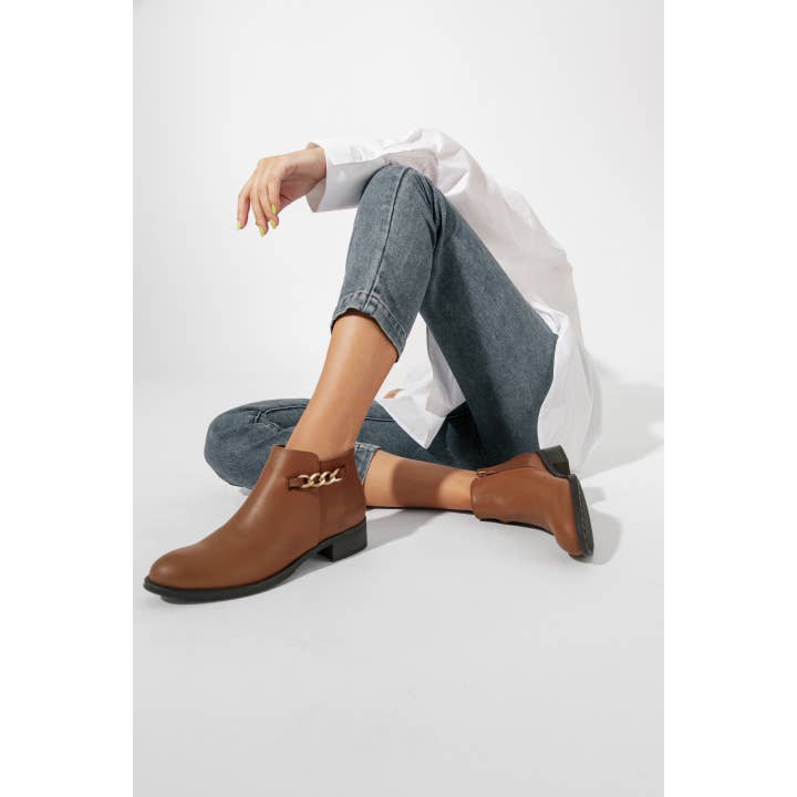 Elodie - Venta al por mayor Botines - Mujer - BOTIN CLEO TACON BAJO EN PIEL KRUST4