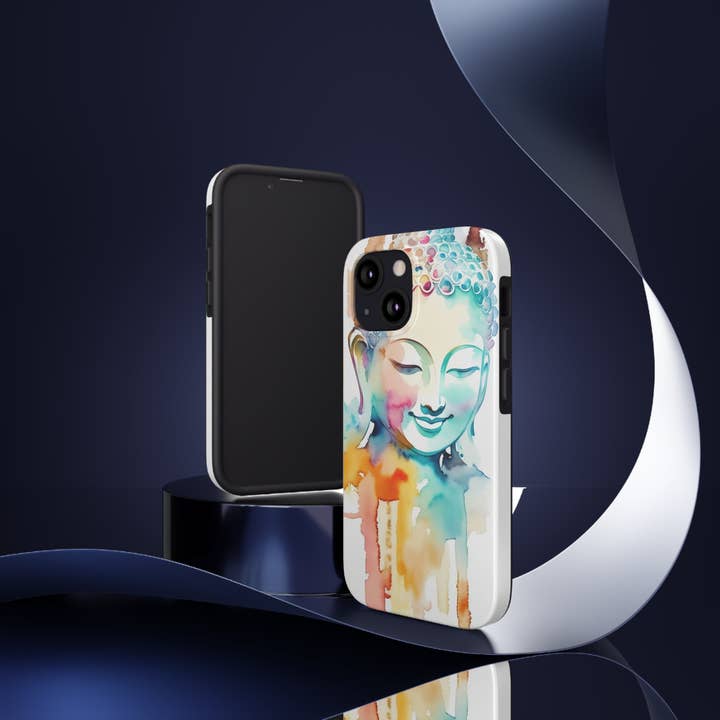 Art Essential – wholesale Telefonfodral - Dam – Buddha Jay akvarell tuffa telefonfodral av Art Essential