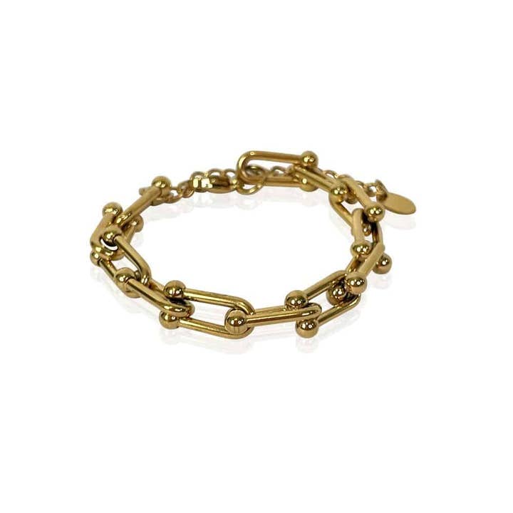 Plated Cable Bracelet for wholesale by AXESSI