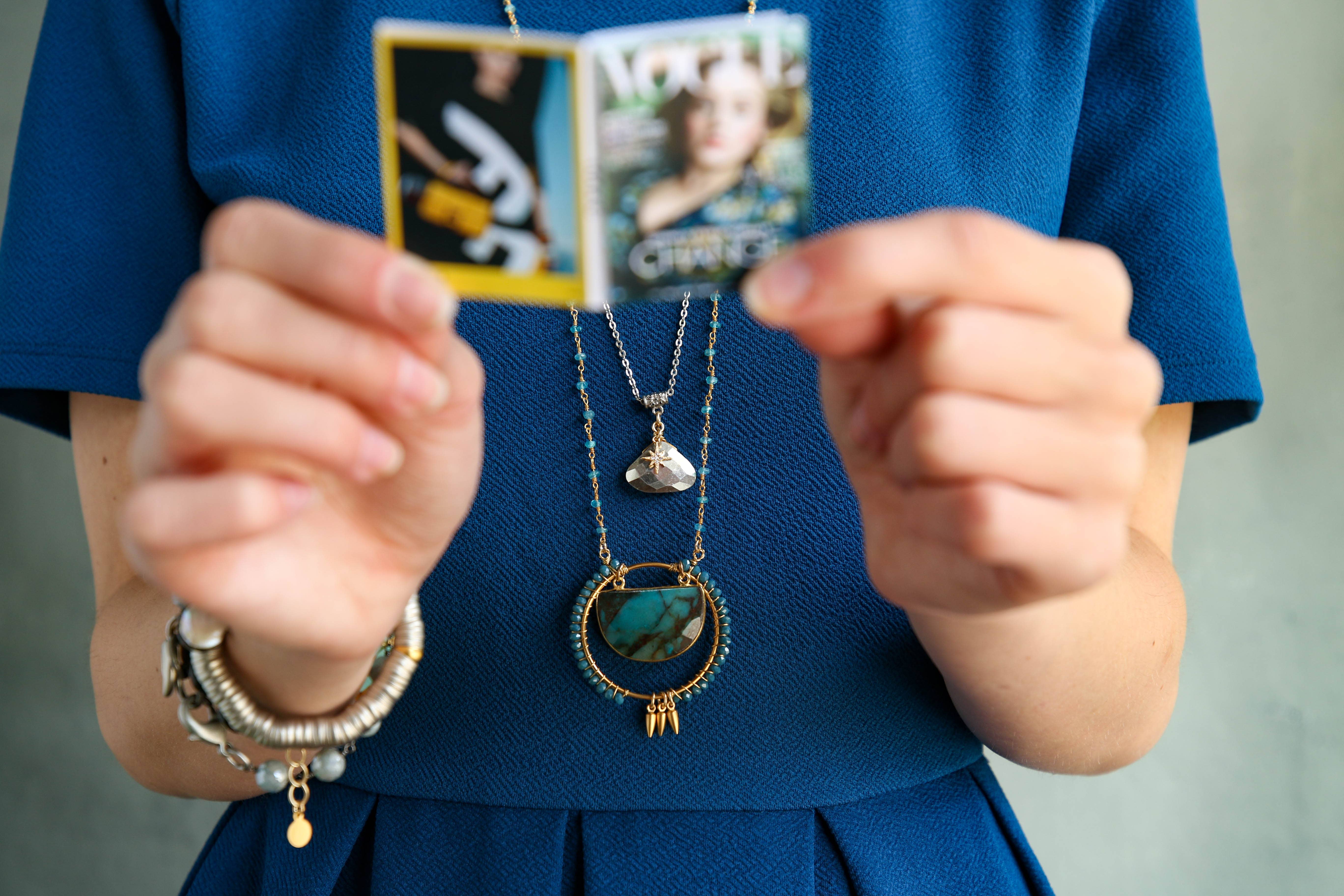 Catherine Page Jewelry - Wholesale Pendant/Charm Necklace - Simms Adjustable Pendant in Labradorite3