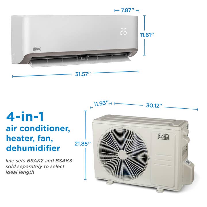 Equity Brands – Mini frigorífico/frigorífico portátil por atacado – 12.000 BTU Inverter Mini Ar Condicionado Split