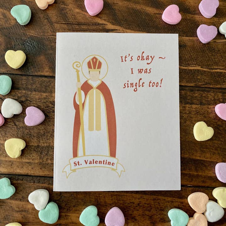 Catholic Card Co. - Wholesale Valentine's Day Card - St. Valentine's Singles | Catholic Valentine's Day Card