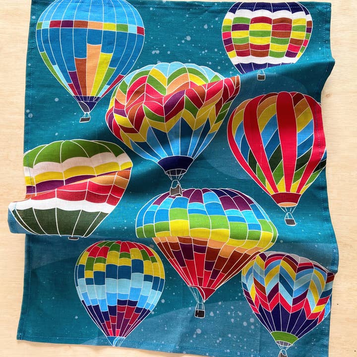 Balloon Fiesta Tea Towel for wholesale by Jen Fox Studio