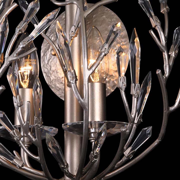 Varaluz – Candeeiro/lâmpada suspensa por atacado – Bash 2-Lt Crystal Sconce