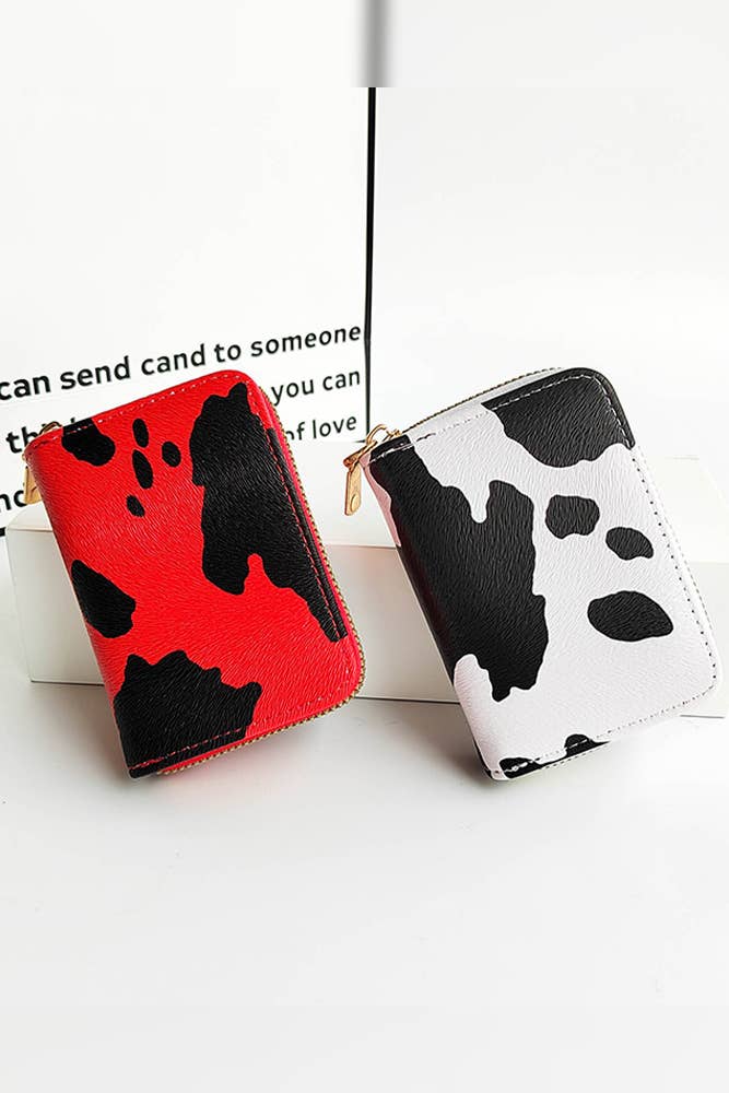 UNISHE – wholesale Coin purse – Women’s – Western Cow Print Zipper Purse CHX0106