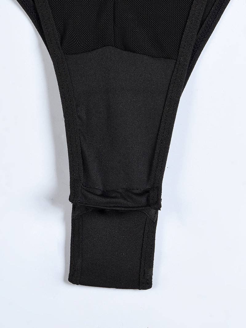 Tourtiwi - Wholesale Lingerie Bodysuit - Women's - Sexy Mesh Halter Lingerie Bodysuit9