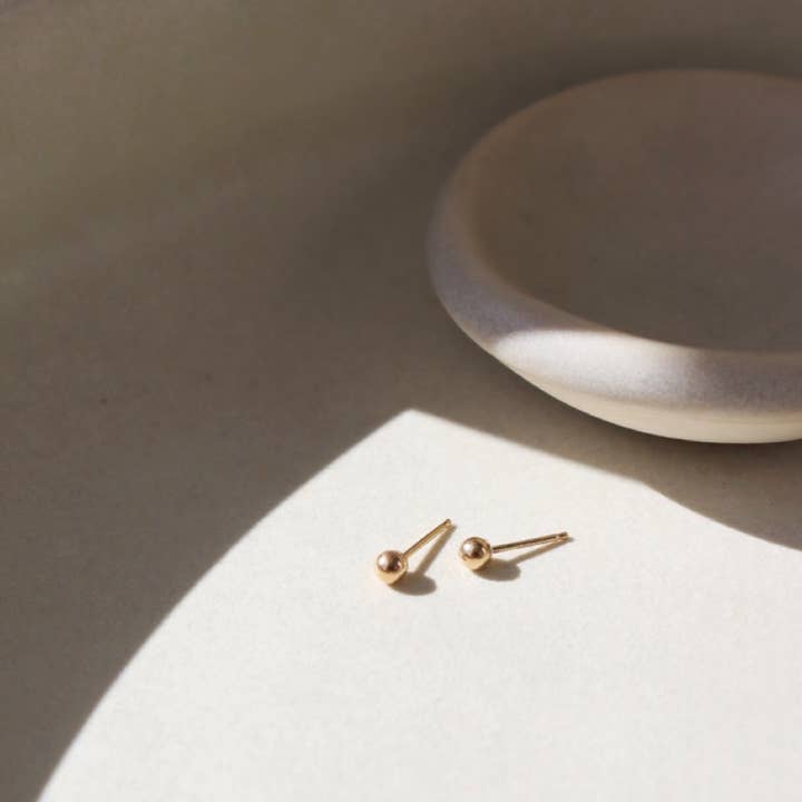 Token Jewelry - Wholesale Stud/Post Earrings - Classic Stud Earrings in 14k Gold Fill or Sterling SilverÂ