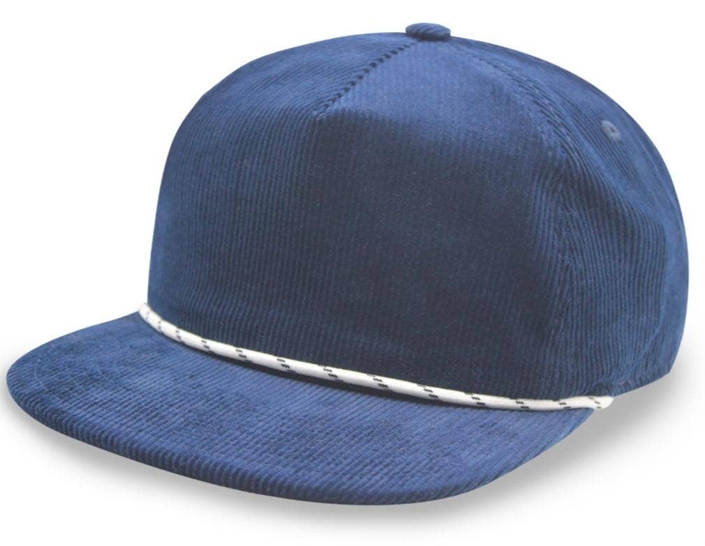 ThatsRad - Wholesale Flat Brim Cap - Unisex - Two Tone Corduroy Rope Snapback Hat 10