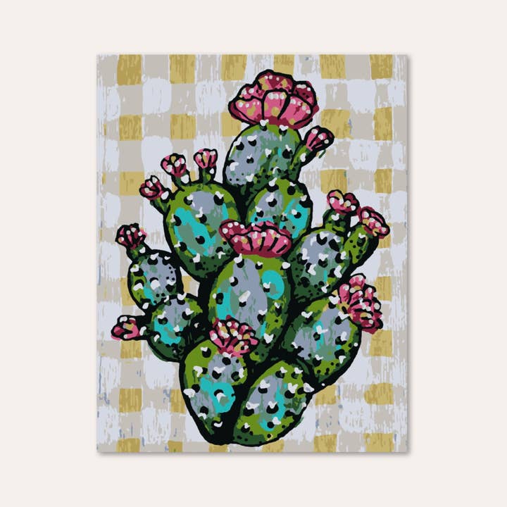 Heather Freitas - Wholesale DIY Craft Kit - Prickly Pear - Paint by Numbers Kit2