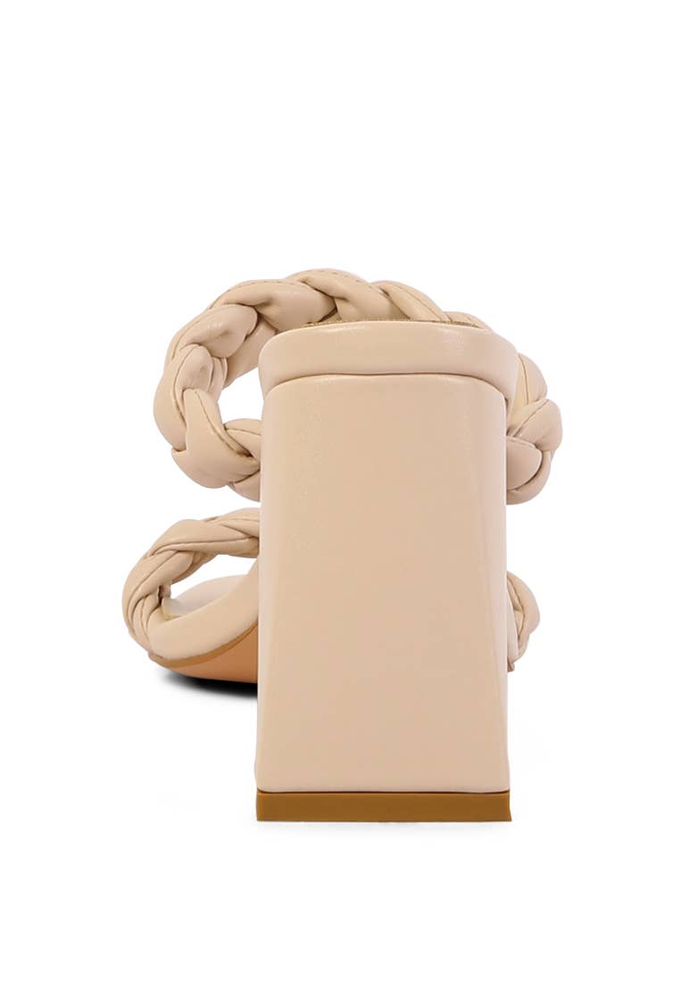 Rag Company - Wholesale High Heels - Women's - MI AMOR BRAIDED STRAP HIGH BLOCK HEELS11