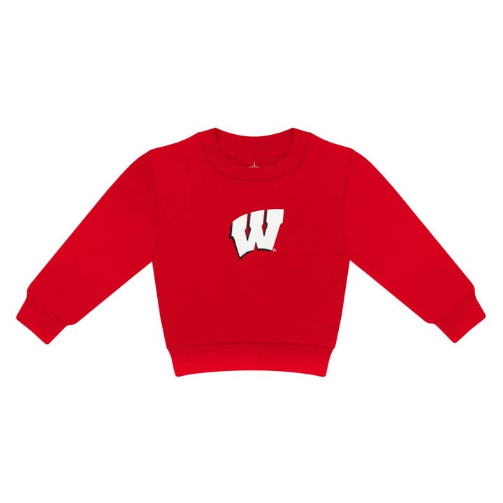 Wisconsin Badgers Kids Sweatshirt: Embroidery for wholesale by Creative Knitwear