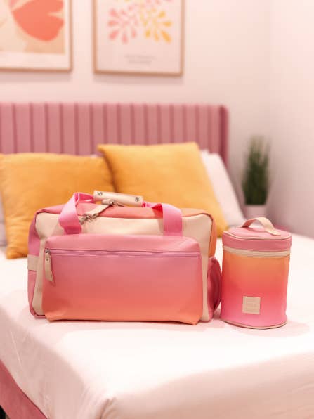 Sac de sport - Dégradé coucher de soleil (rose/corail/orange) pour la vente par Jadelynn Brooke