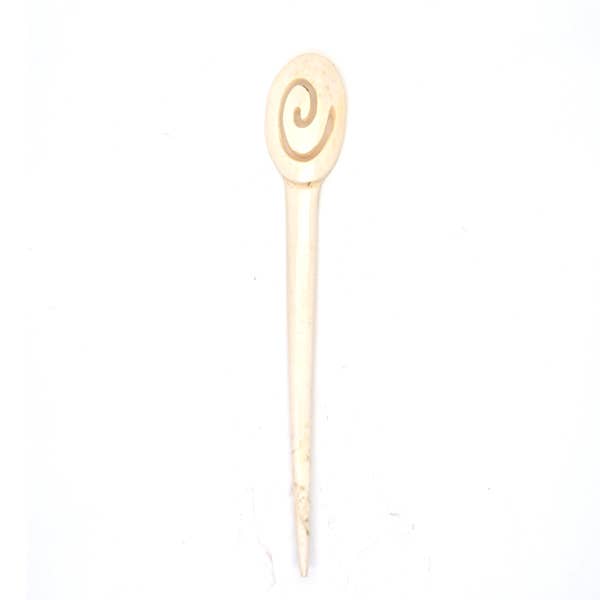 Nusantara Inc. - Wholesale Hair Pin - Carved Bone Hairsticks - $2.502