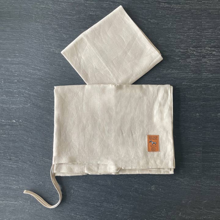 Bed Linen Toddler 100% Hemp White Or Natural Grey for wholesale by Hemp Copenhagen Co.