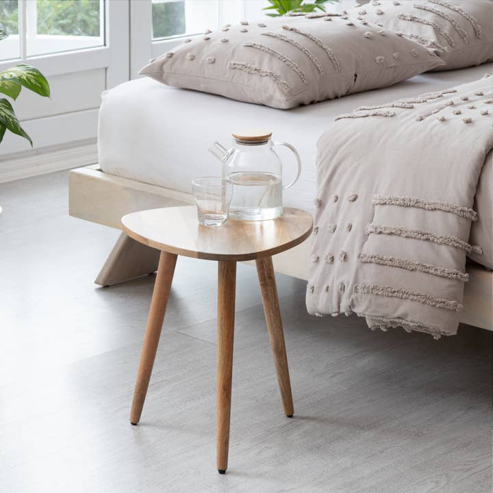 Tora End Table Solid Wood Tri Pin Side Table for wholesale by MH London