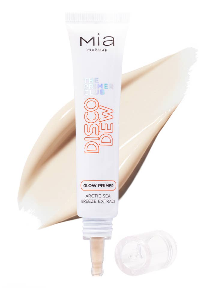 DISCO DEW Glow gezichtsprimer. Geschikt voor alle huidtypes. voor wholesale door MIA COSMETICS SRL