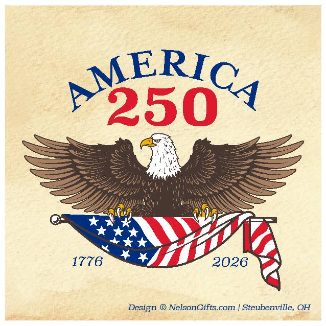 America250™ Adler-Aufkleber für Stoßstangen für den Großhandel von Nelson Gifts Wholesale