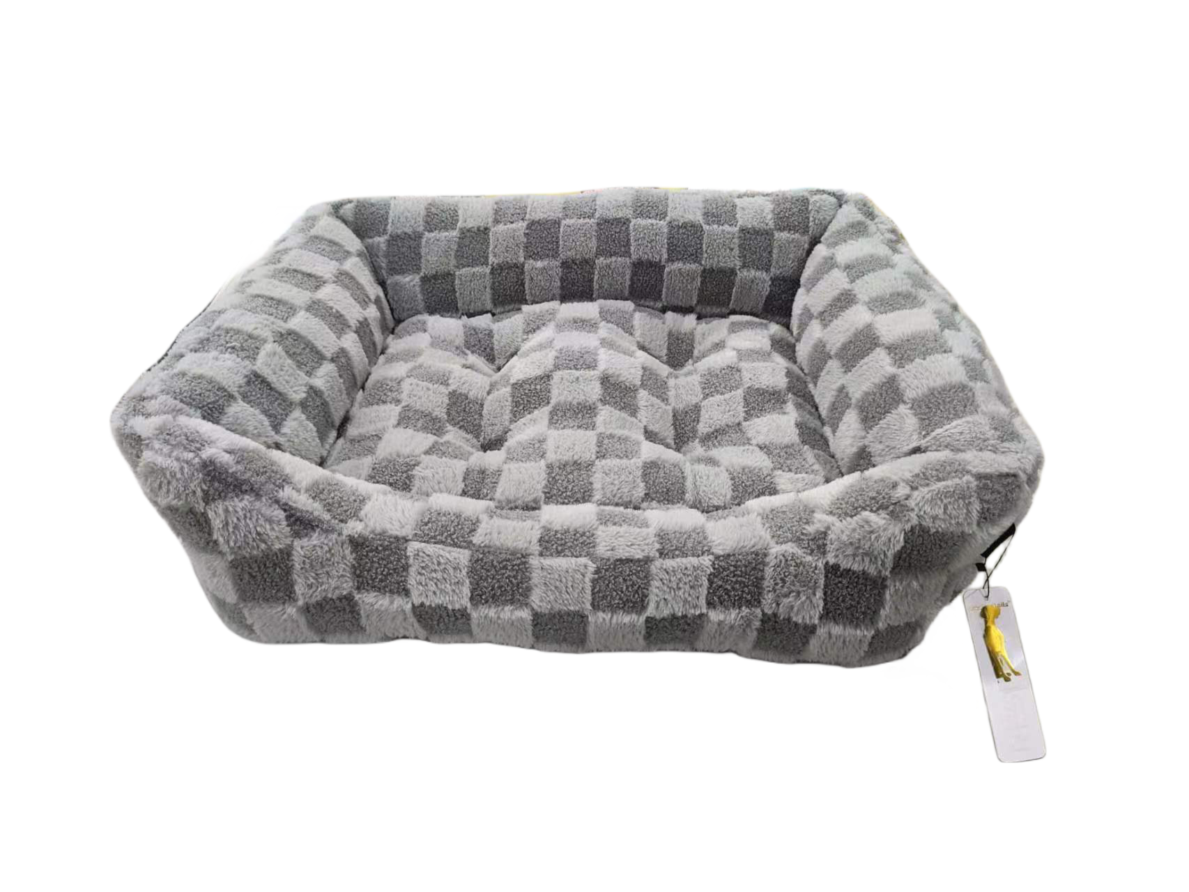Precious Tails - Wholesale Pet Bed - Cat/Dog - Reserve Checkered Cuddler, Ultra-Soft & Elegant Bed For Pets6