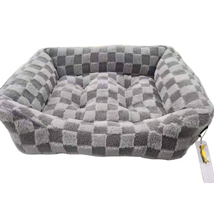 Precious Tails - Wholesale Pet bed – Cat/dog - Reserve Checkered Cuddler, Ultra-Soft & Elegant Bed For Pets6
