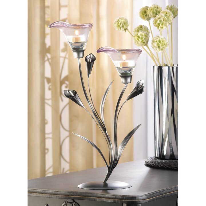 Zingz Home - Wholesale Candle Holder - Calla Lily Candleholder1