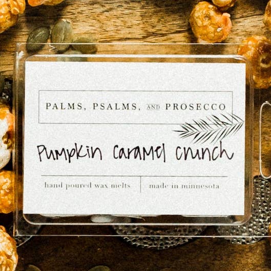 Græskar Karamel Crunch Wax Smelter for engroshandel hos Palms, Psalms, & Prosecco