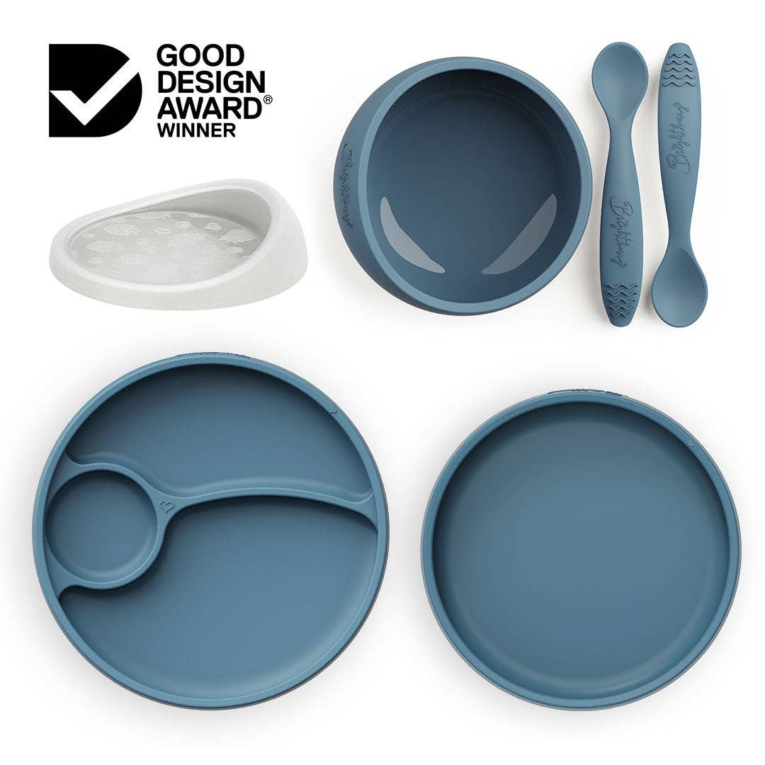 Brightberry - Wholesale Feeding Set - Baby - Australia by Design Self Feeding Set - Blueberry1