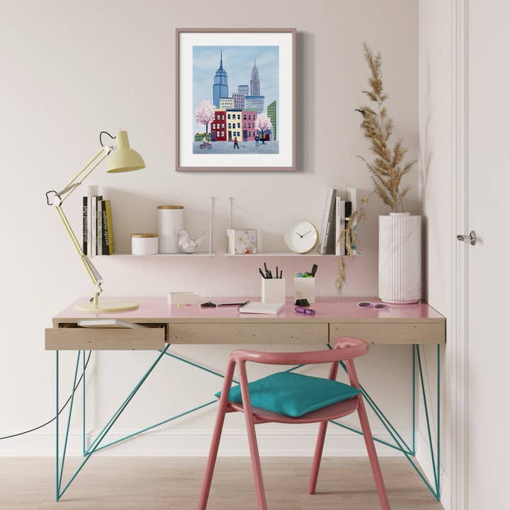 Pintalustika - Joyful Urban Illustrations - Wholesale Art Print - Spring in New York City Art Print5