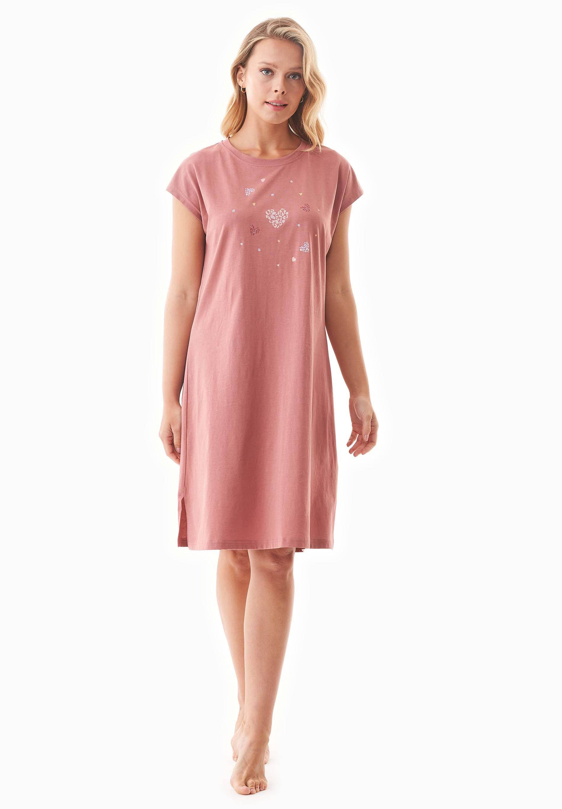 ORGANICATION - Wholesale Nightgown - Women's - DANVEER | Nachthemd aus Bio-Baumwolle mit Print