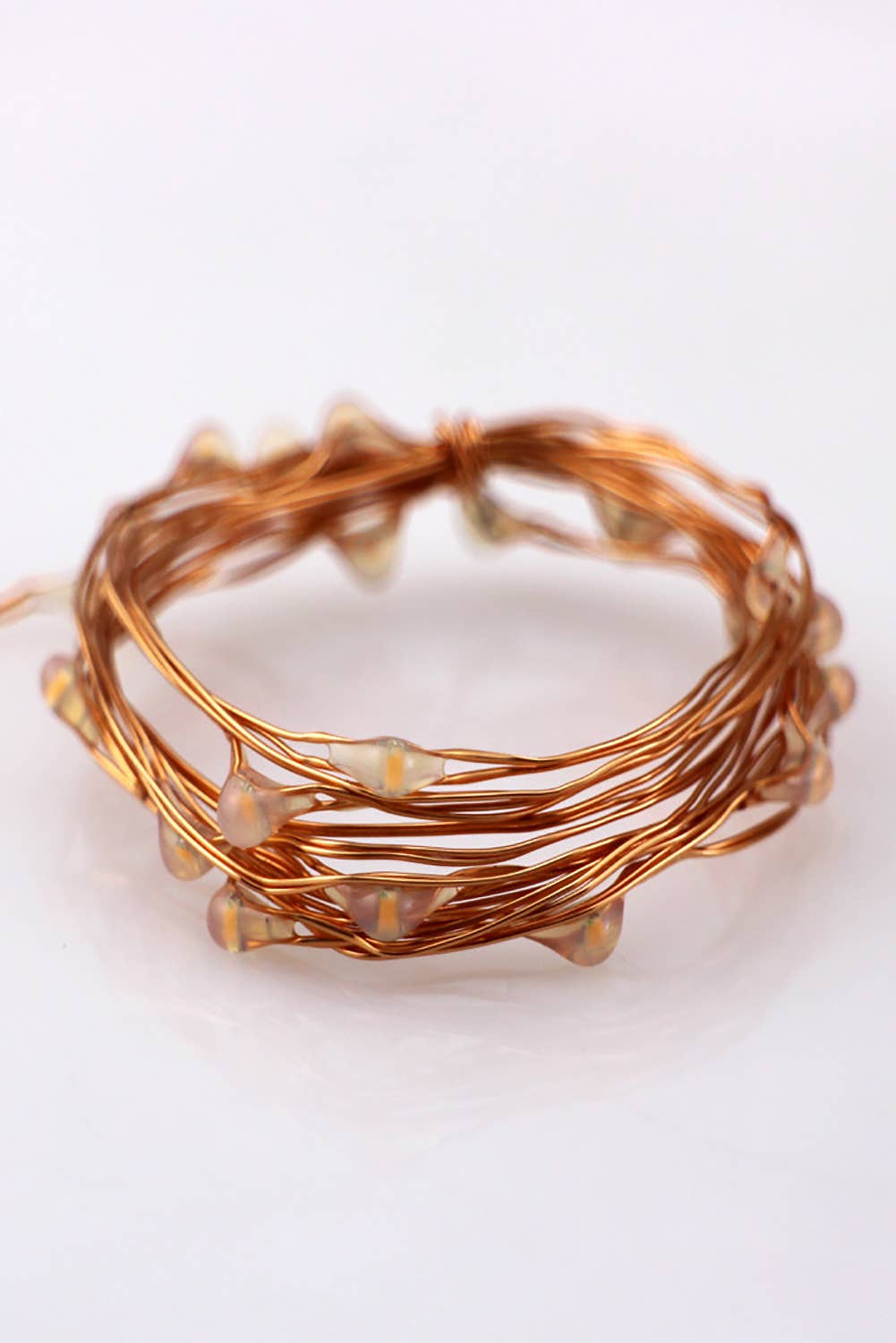 20 LED Natural Cop. Fairy Lights (Battery Op) WW/Copper Wire for wholesale on Faire4