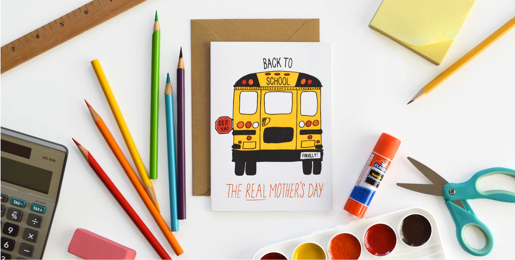 Wild Ink Press - Wholesale Mother's Day Card - Back to School - Real Mother's Day Card2