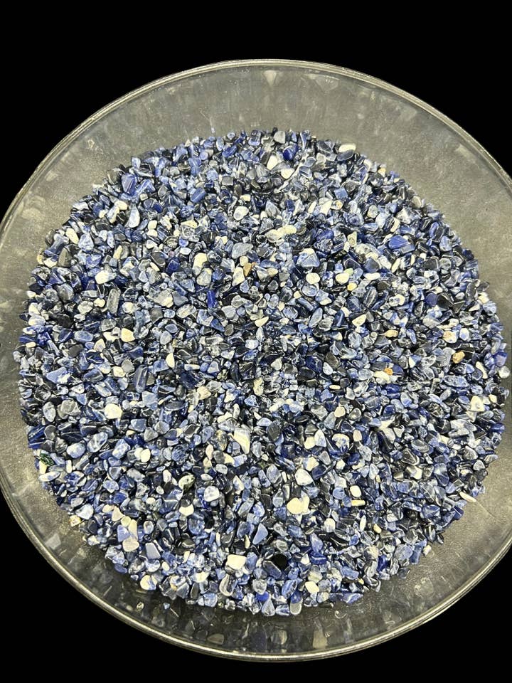 Geoworld - Tumbled Stone - Sodalite - Chips - 3-5mm for wholesale by Geoworld Gallery