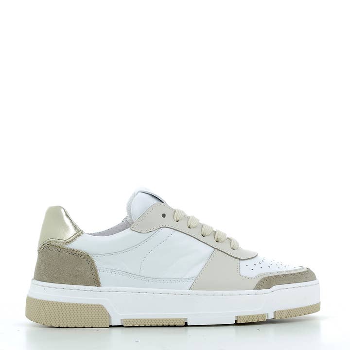 Hodea Sneakers Arianna genuine leather Beige for wholesale by HODEA
