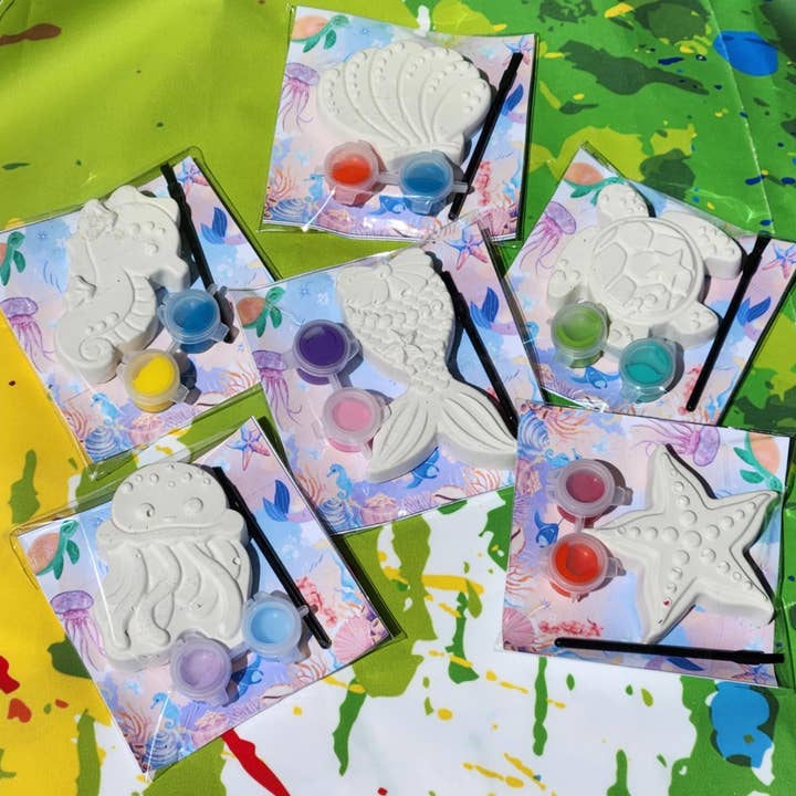 Flickig havstema målningskit l Barnkonst l Gör-det-själv-målning för wholesale av Snazzy Crayons