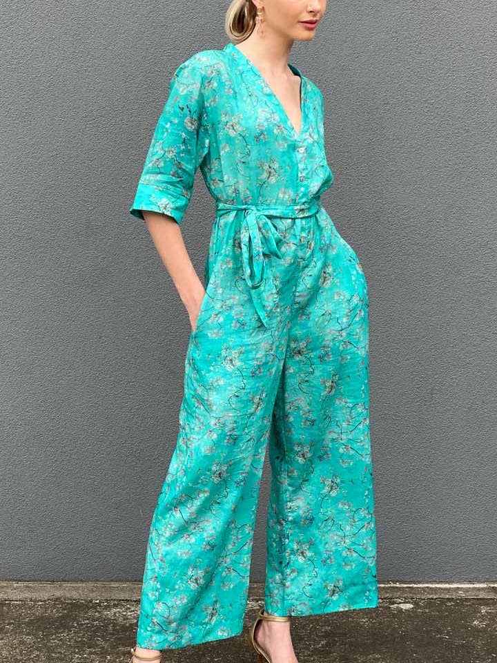 Combinaison Hoss Kyoto Blossom - Aqua pour la vente par HOSS