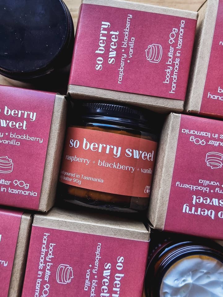 'So Berry Sweet' Body Butter 90g for wholesale by Everwood Candle Co.
