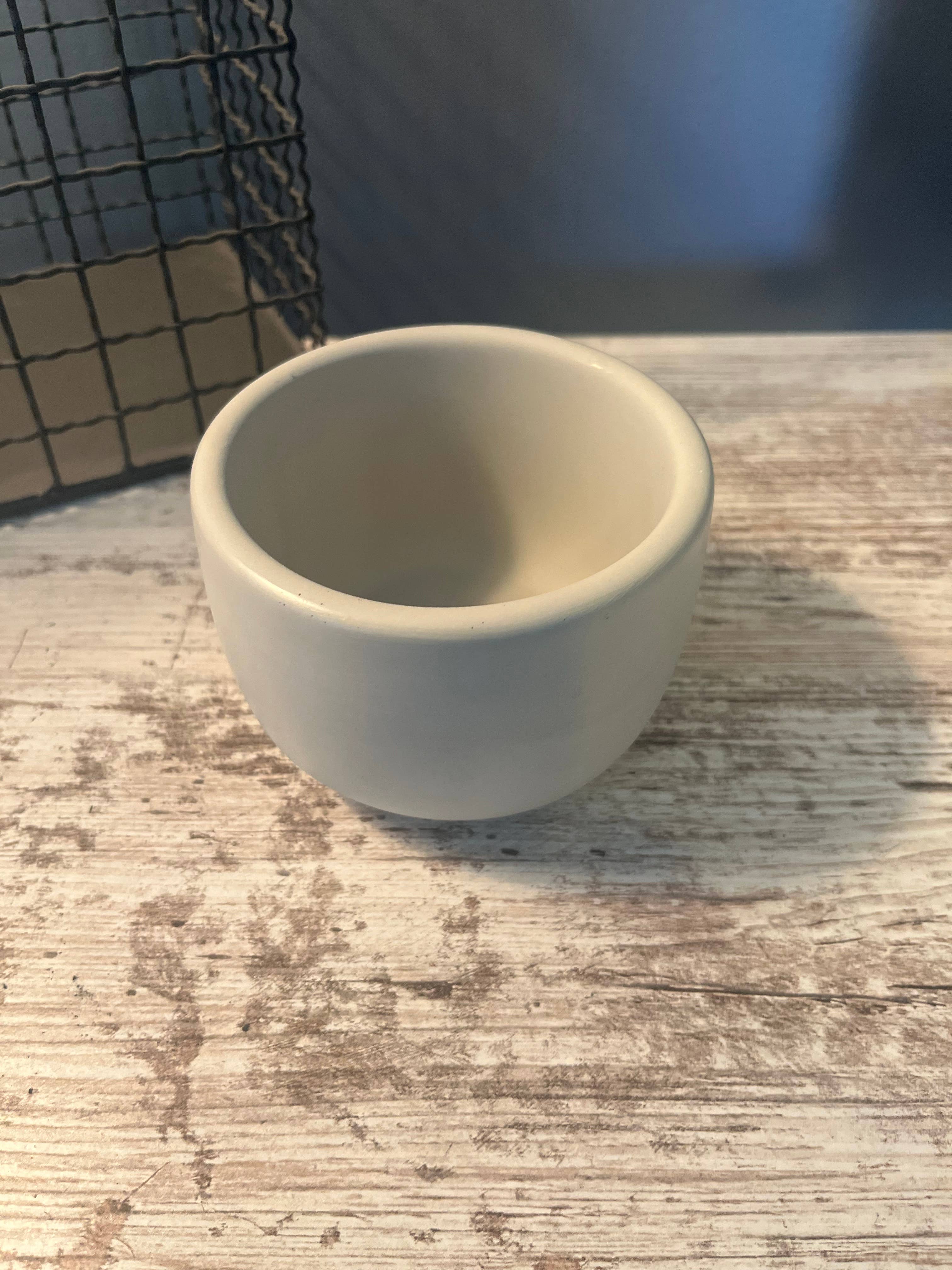 Bumblebee Candle Co. - Wholesale Candle Holder - Cream Concrete Candle Vessel - 8 oz 2