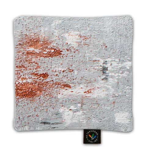 Weizenkissen/Wärmekissen aus Satin - Grau - 16x16 cm für den Großhandel von VeteKuddar.online