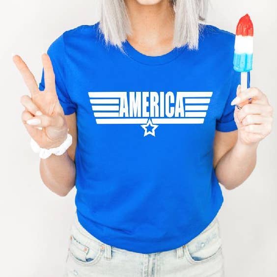 Amerika Effen Kleur (Volwassene) voor wholesale door Heat Transfer Hub