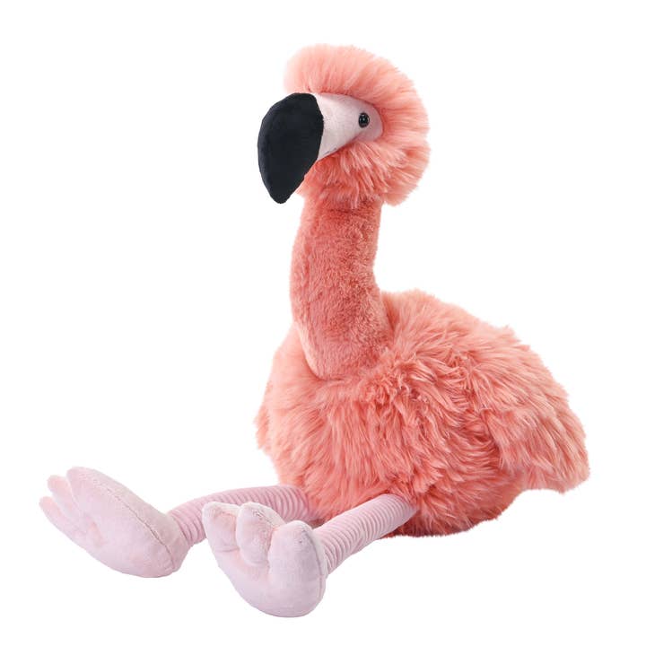 Wild Republic – Engroshandel Plyslegetøj - Børn og baby – Snuggleluvs Flamingo vægtet udstoppet dyr 15“