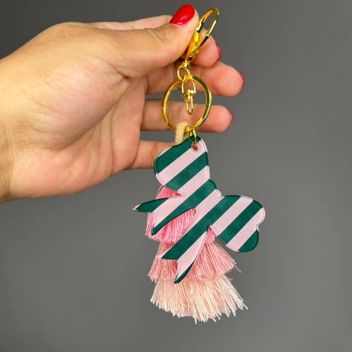 Girly Bow Keychain for wholesale by Konfetti & Co